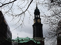 047  Der "Michel", ein Wahrzeichen der Stadt. : Eisenbahn, Hamburg, Speicherstadt, Wunderland, jpg