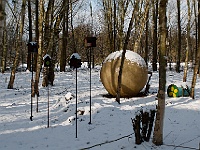 22  Das "Open-Air-Museum" von Anatol mit einem Schneehäubchen.