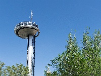 Madrid 2012 -140  Vorbei an dem Aussichtsturm, der seit ein paar Jahren restauriert wird. : Madrid