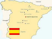 Karte Spanien