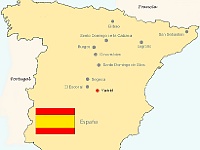 Karte Spanien